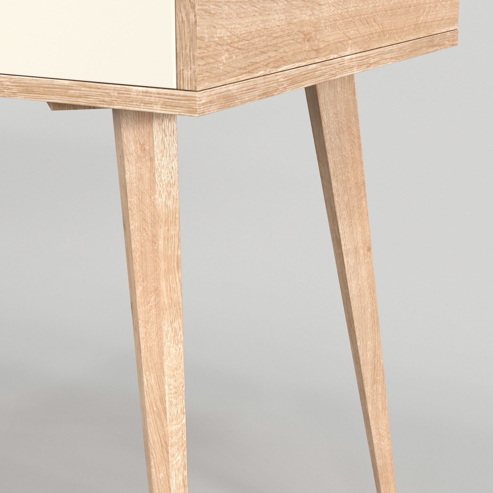 Scandinavian Desk 04 3D model_6