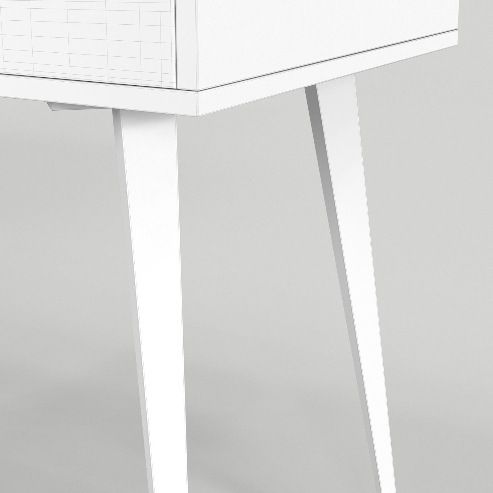 Scandinavian Desk 04 3D model_7