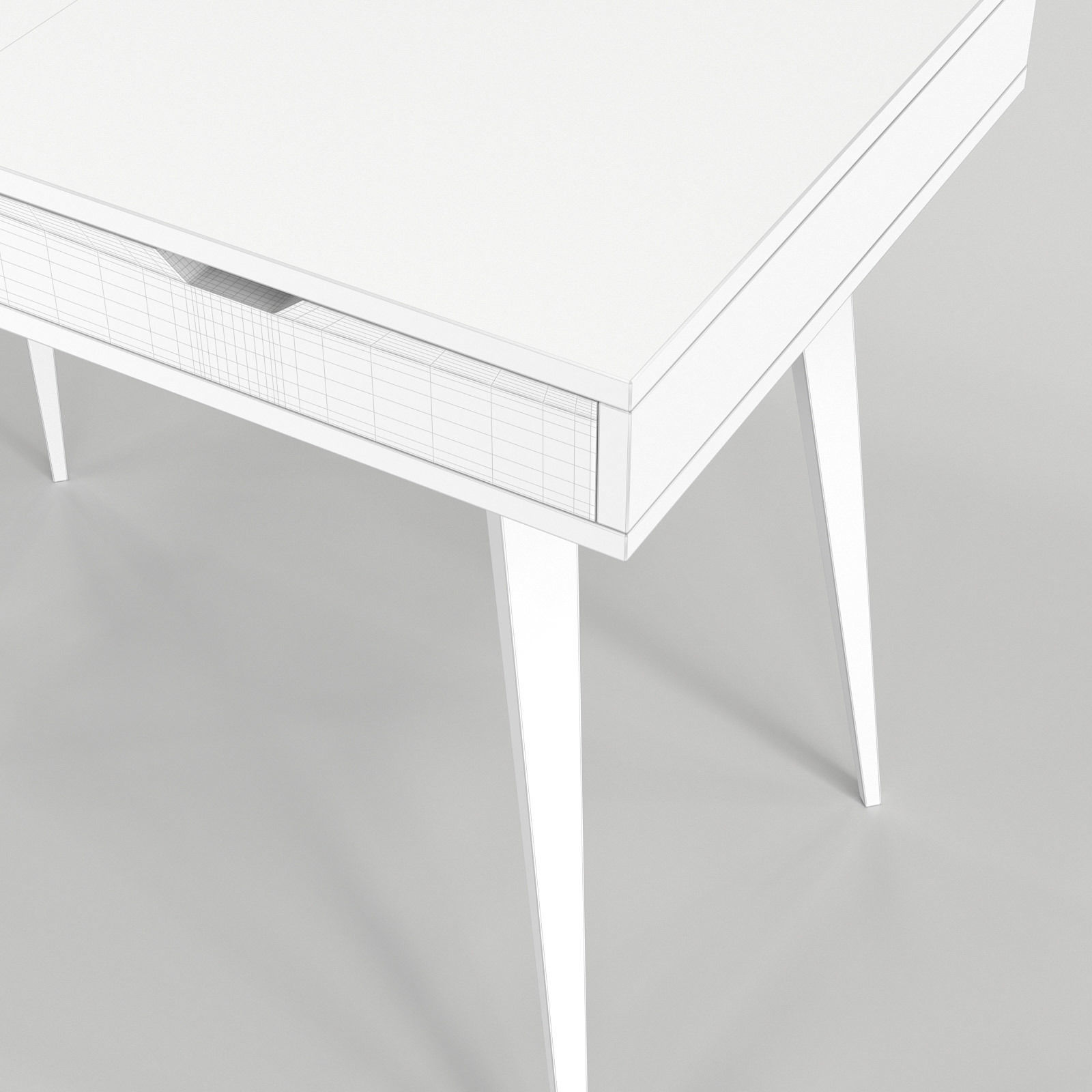 Scandinavian Desk 04 3D model_5
