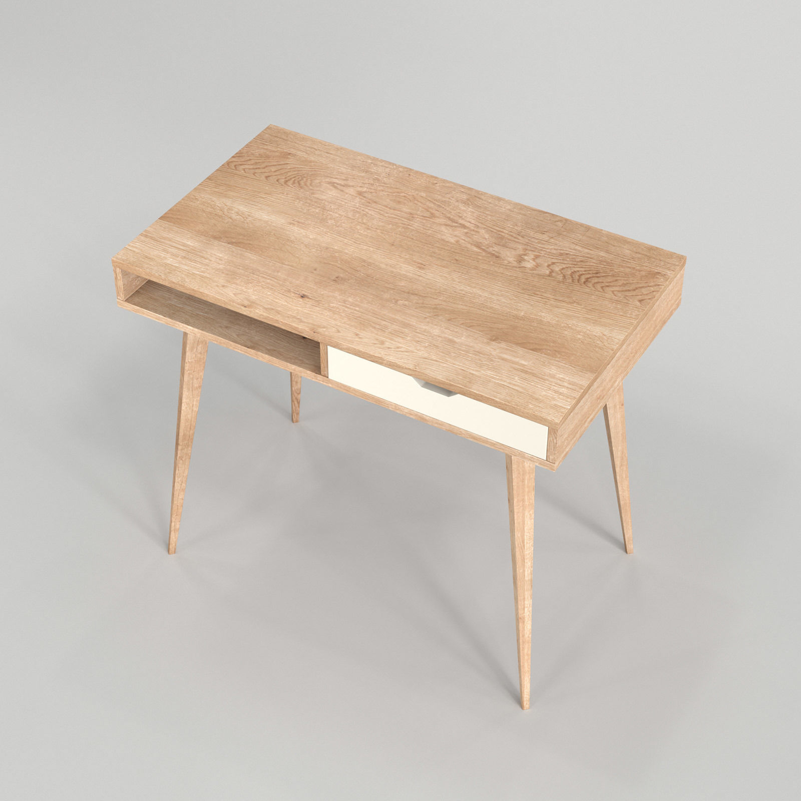 Scandinavian Desk 04 3D model_2