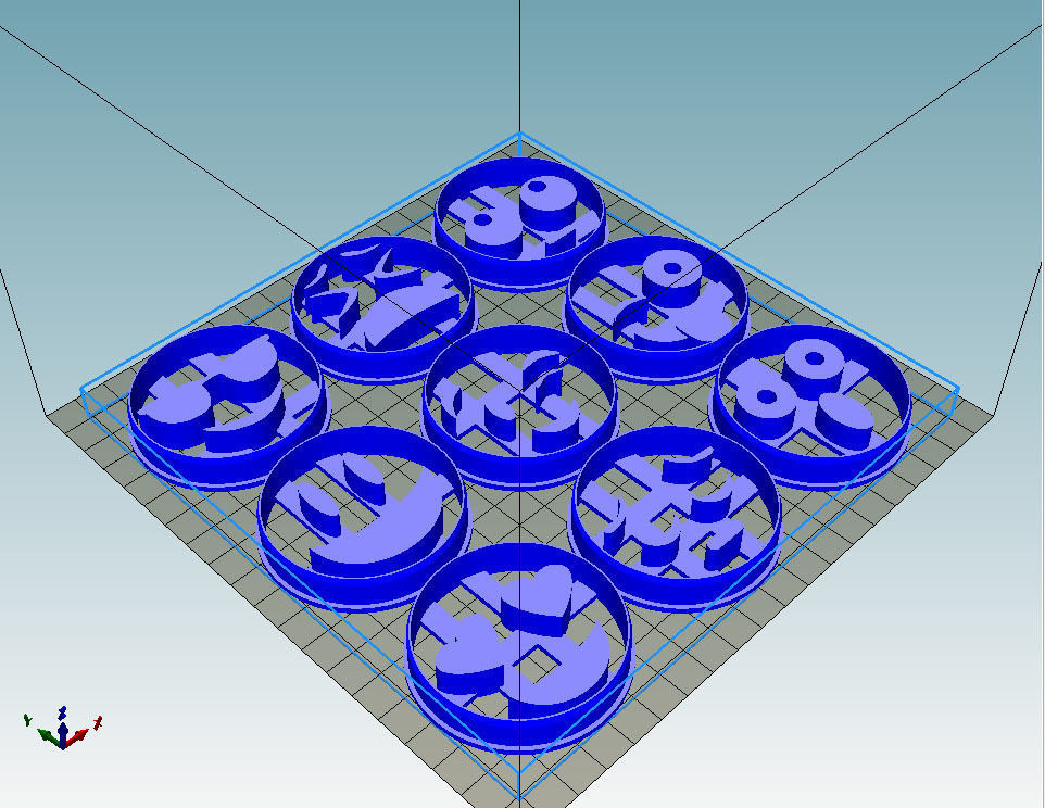 COOKIE CUTTER 9 EMOJI PACK 3D print model_12