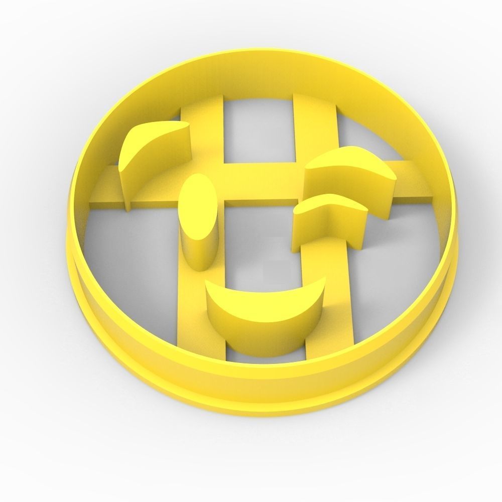 COOKIE CUTTER 9 EMOJI PACK 3D print model_9