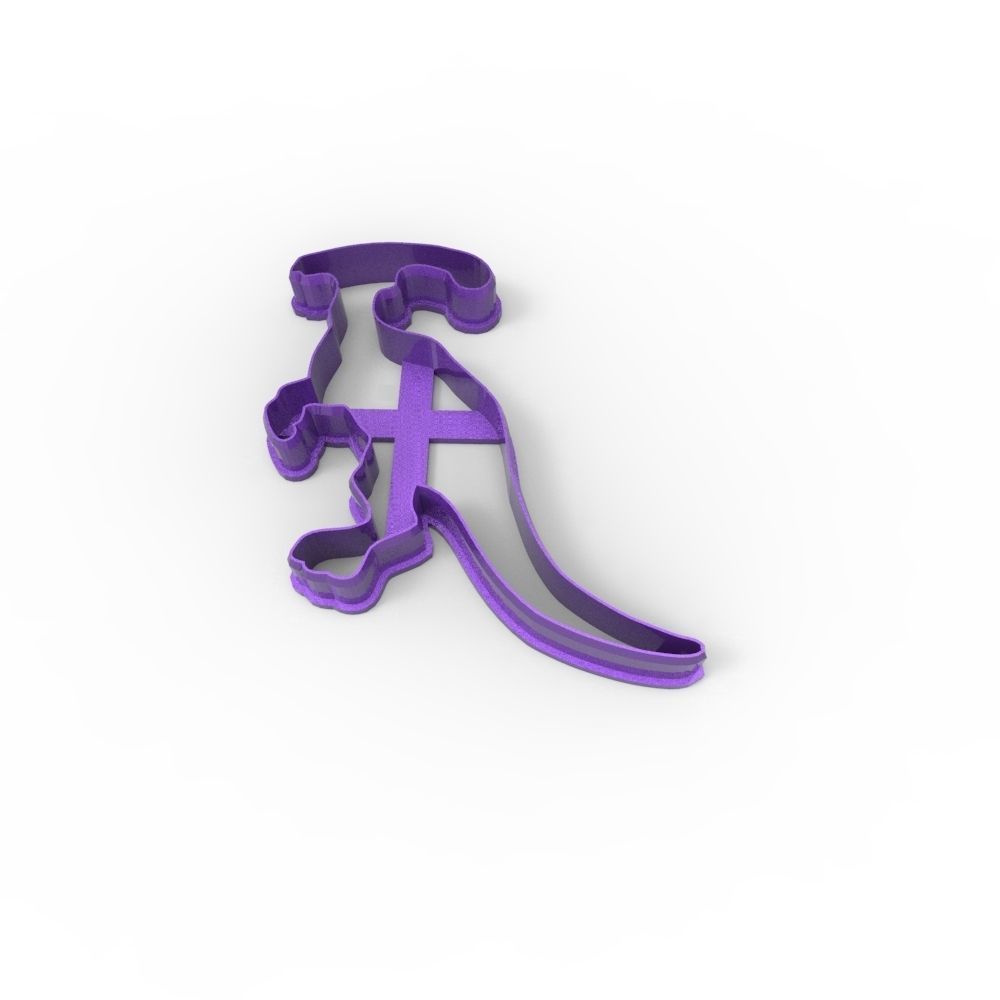 COOKIE CUTTER 4 DINOSAURS PACK 3D print model_3