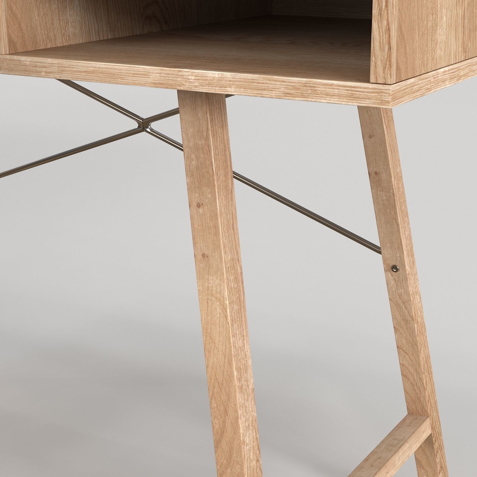 Scandinavian Desk 05 3D model_8
