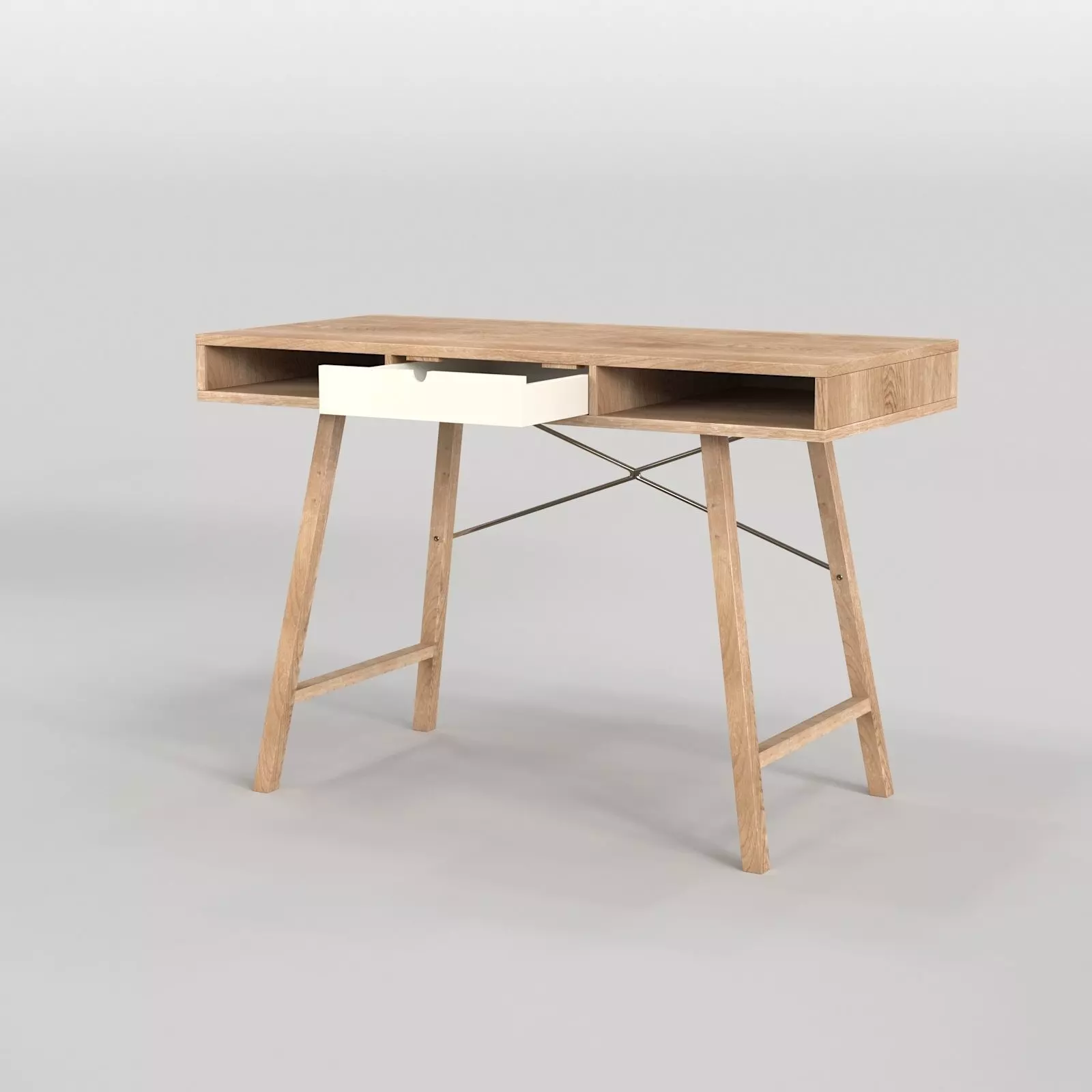 Scandinavian Desk 05 3D model_0