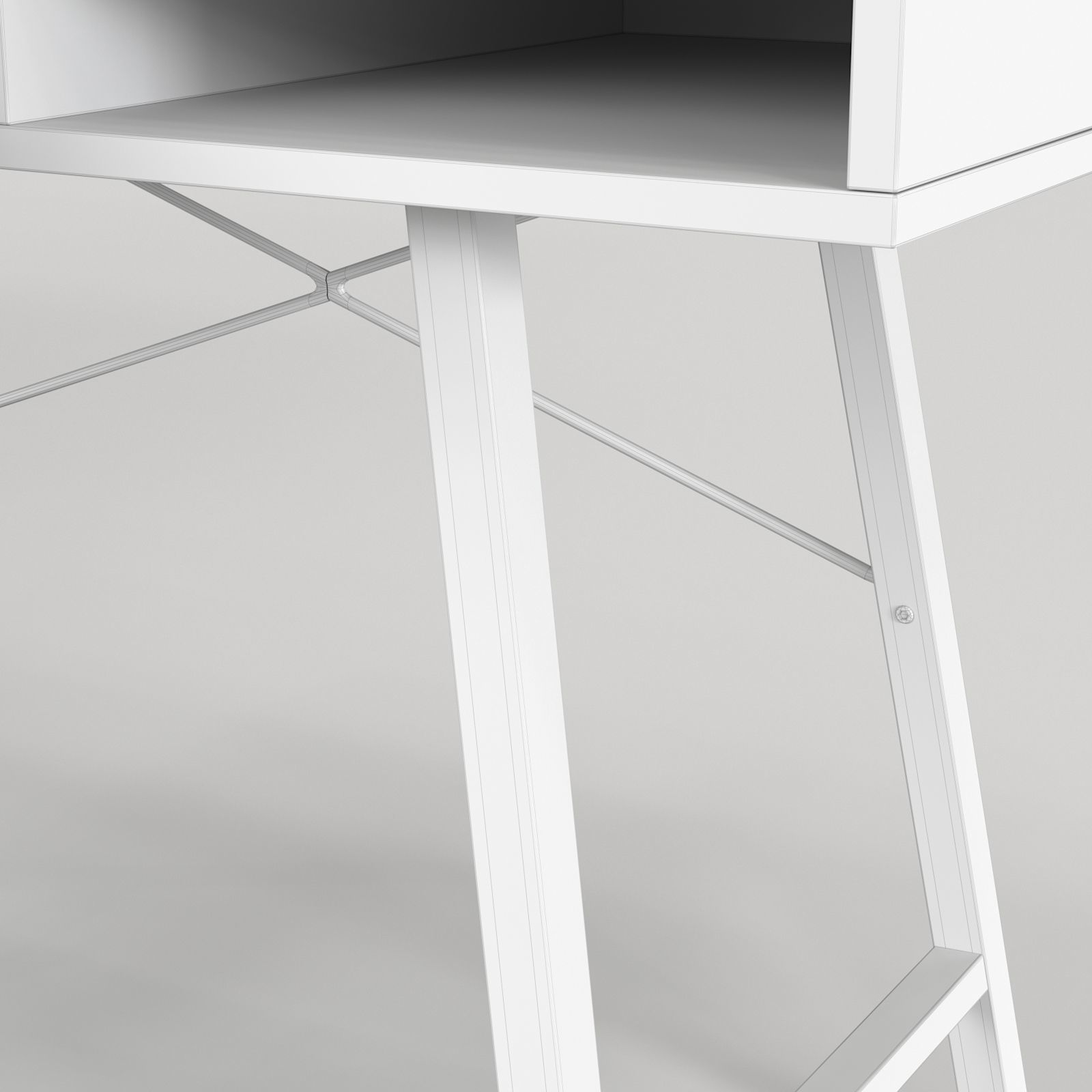 Scandinavian Desk 05 3D model_9