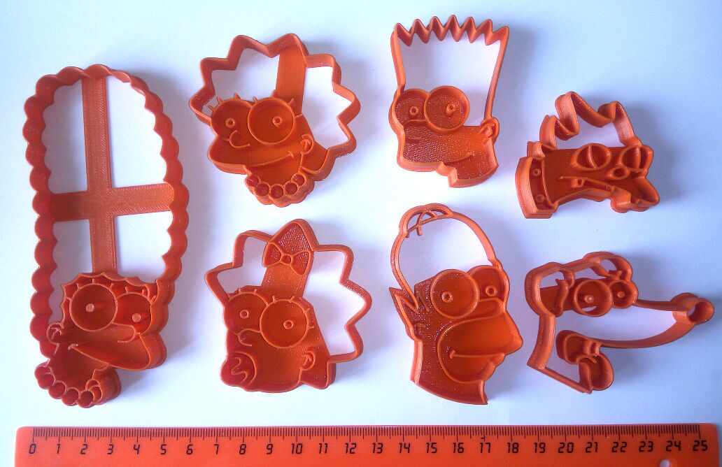 COOKIE CUTTER 7 SIMPSONS PACK 3D print model_11
