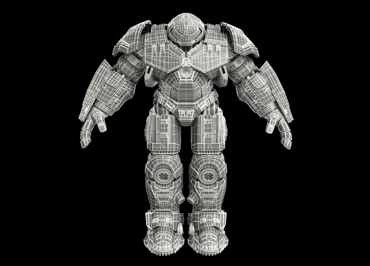 Hulkbuster Marvel Avengers IronMan Mk 44 Veronica hulk 3D 3D model_12