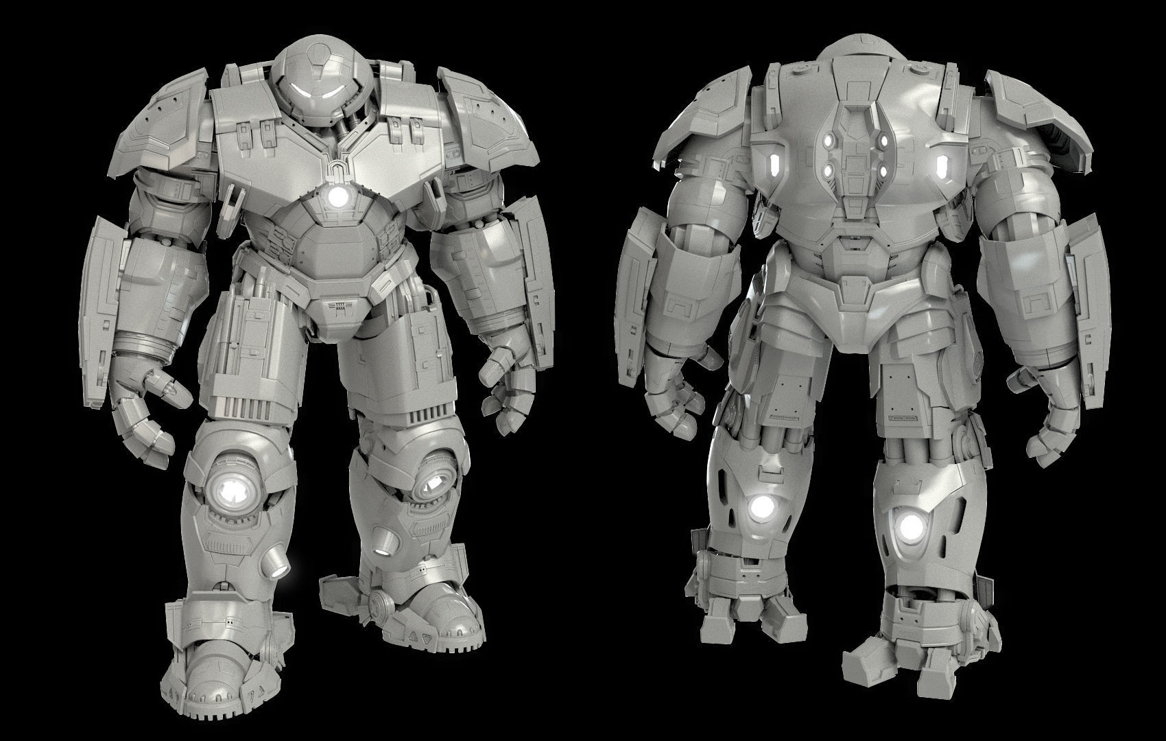 Hulkbuster Marvel Avengers IronMan Mk 44 Veronica hulk 3D 3D model_11