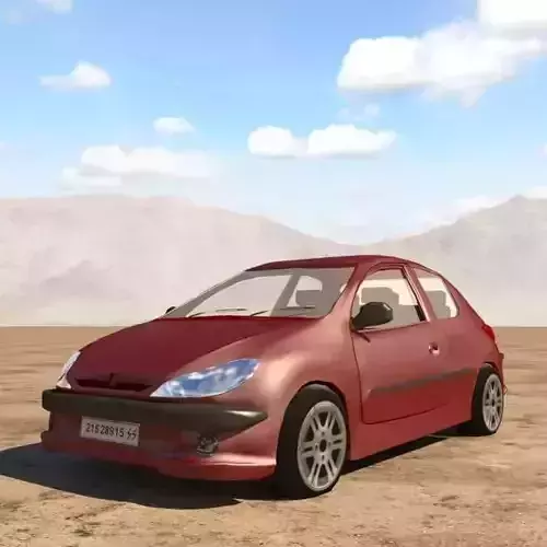 peugeot 206 Free 3D model