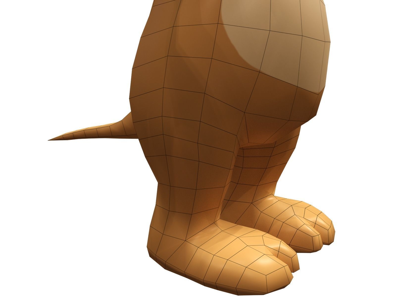 jerry tom and cartoon character Low-poly 3D model_9