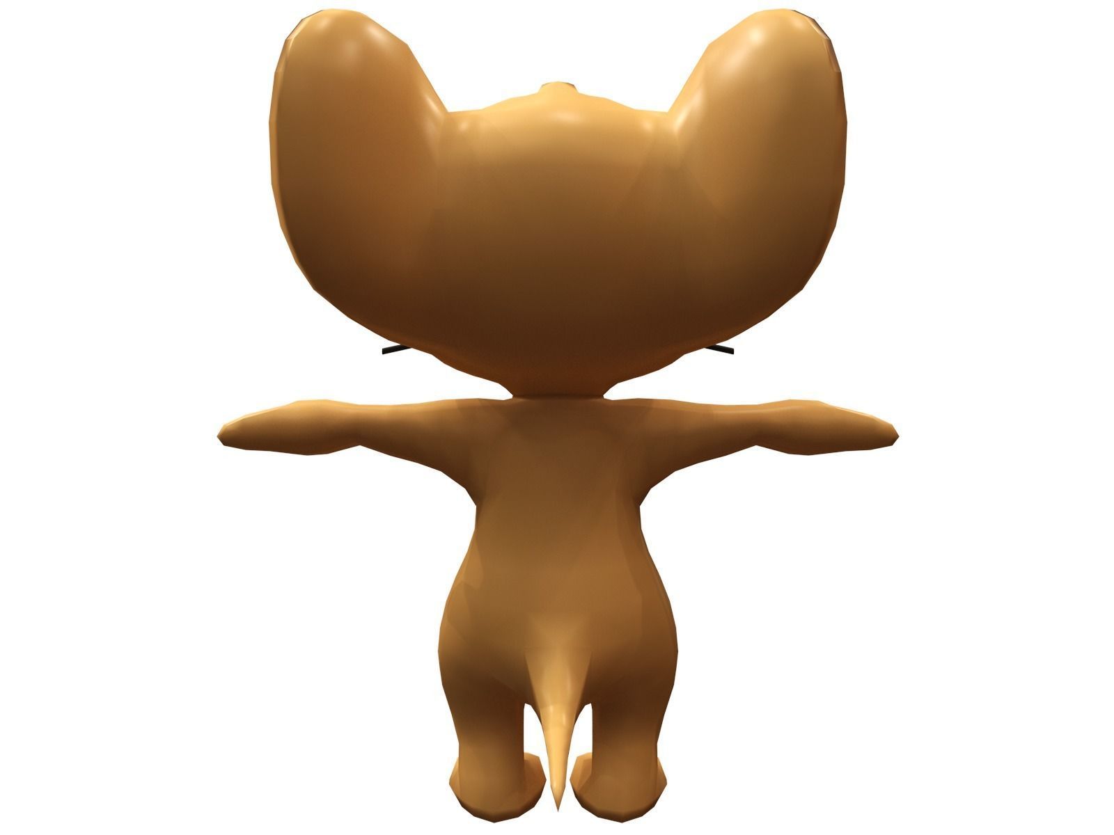 jerry tom and cartoon character Low-poly 3D model_6