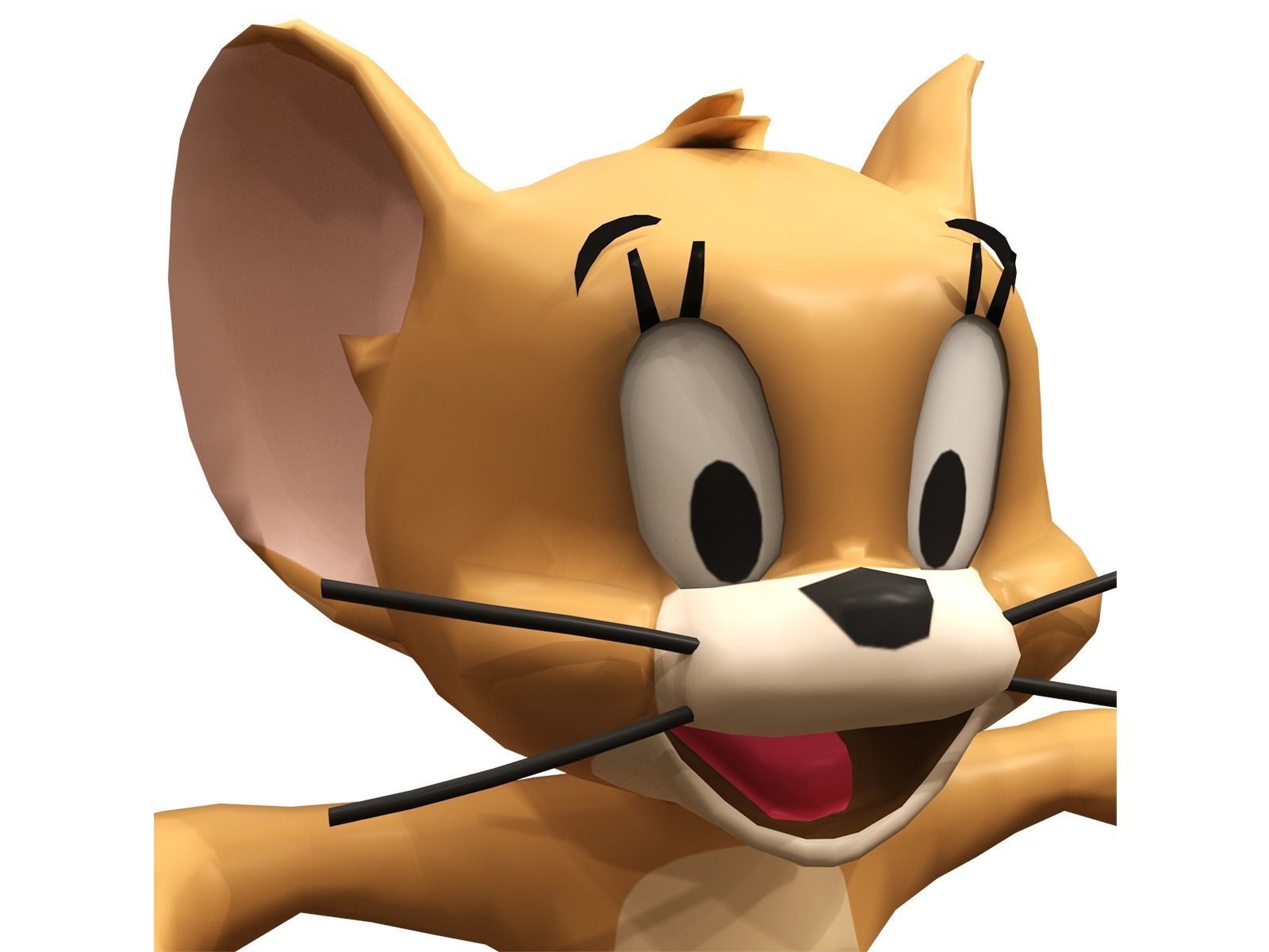 jerry tom and cartoon character Low-poly 3D model_3