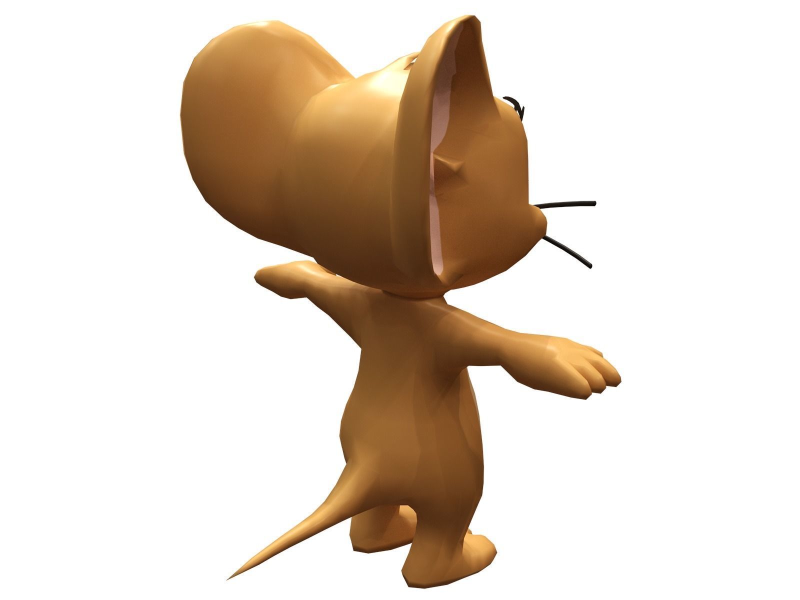 jerry tom and cartoon character Low-poly 3D model_7