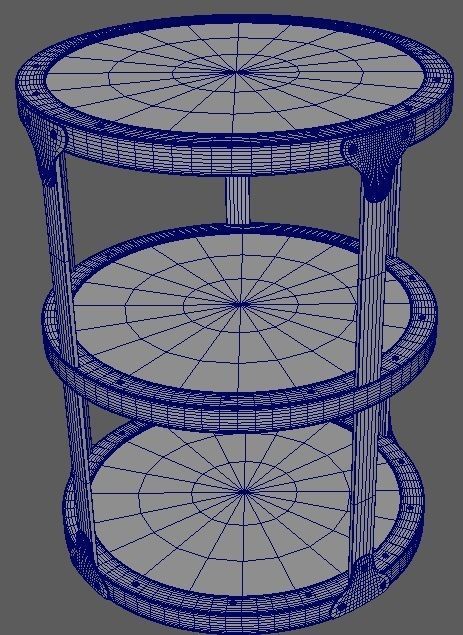 CONNOR ACCENT TABLE  Low-poly 3D model_3