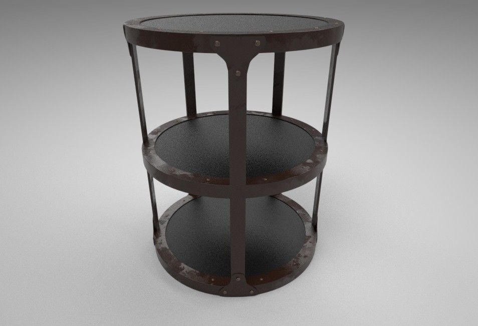 CONNOR ACCENT TABLE  Low-poly 3D model_4