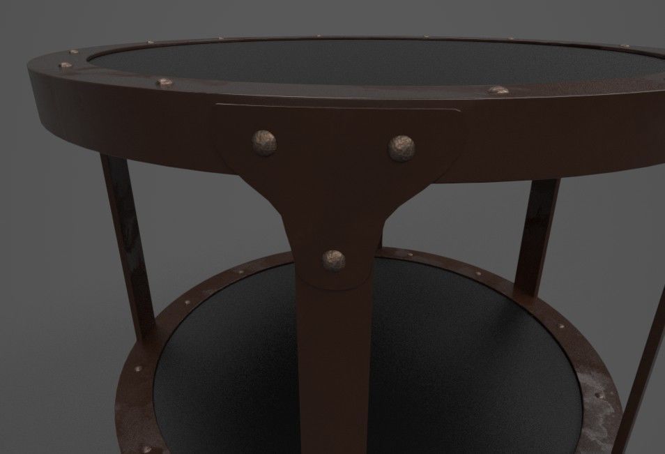 CONNOR ACCENT TABLE  Low-poly 3D model_1