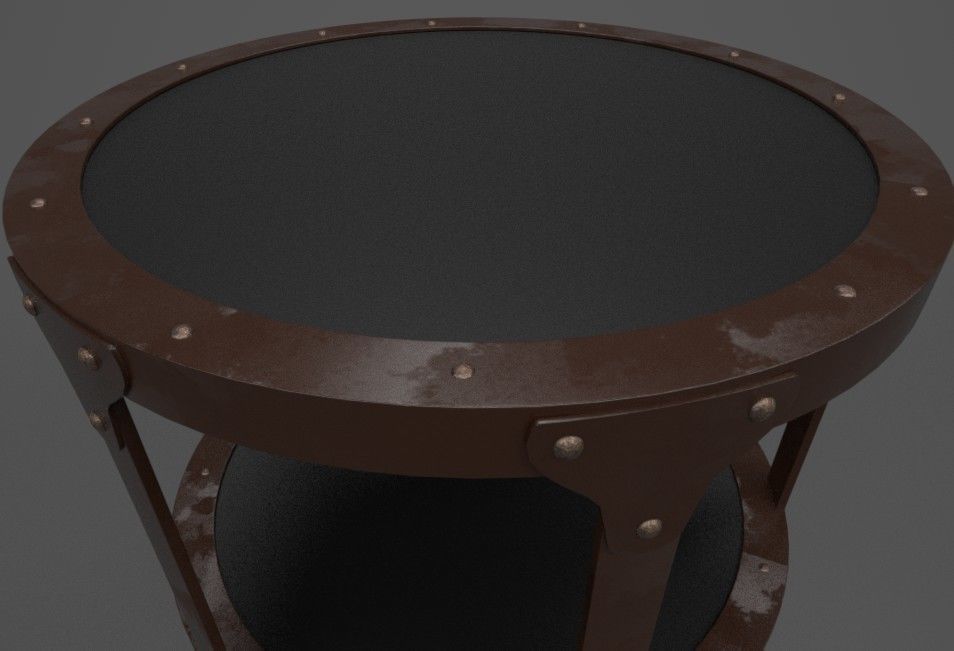 CONNOR ACCENT TABLE  Low-poly 3D model_2