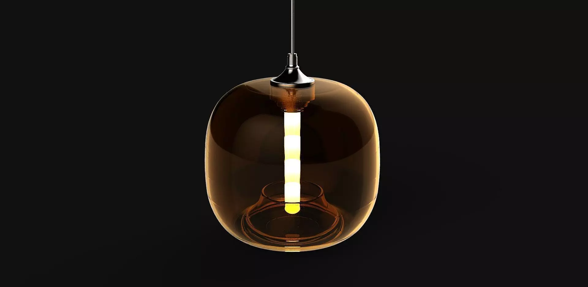 Deco hanging lamp 4 Free 3D model