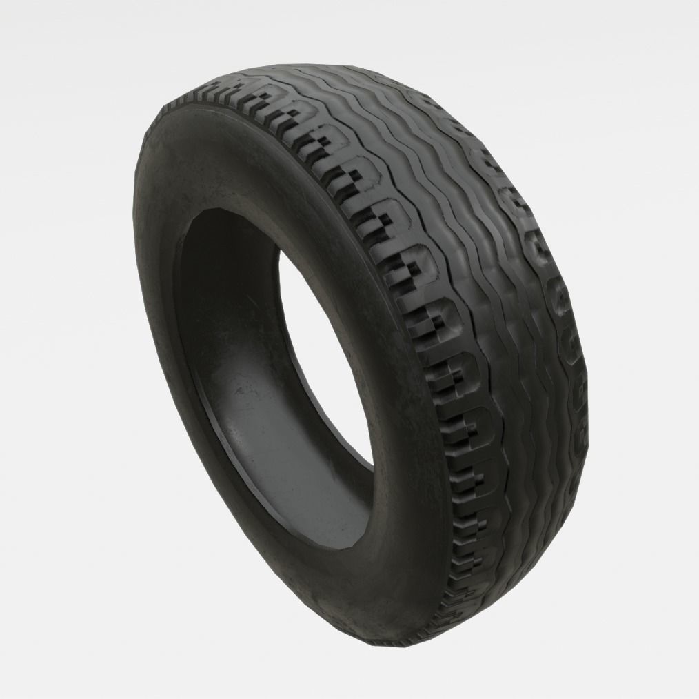 Tire o1 Low-poly 3D model_2