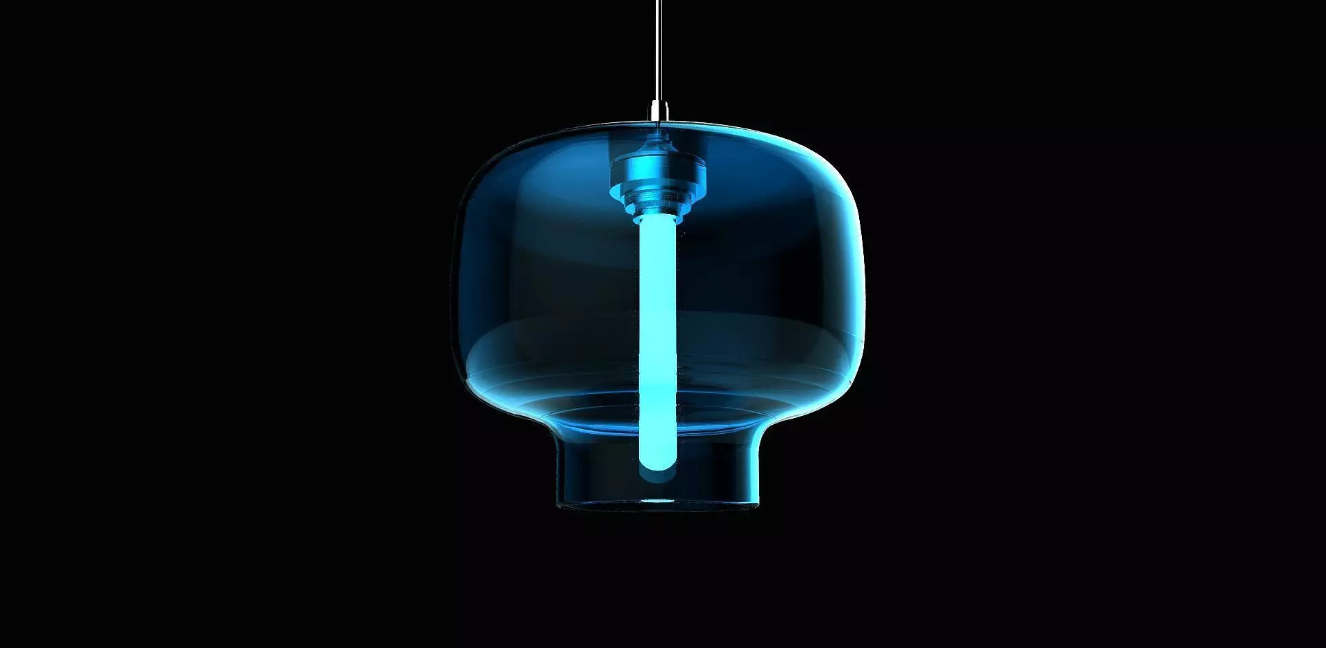 Deco hanging lamp 3 Free 3D model