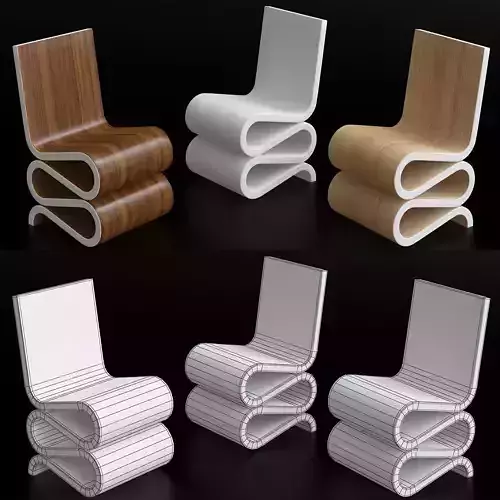 Snake Nobo Design chair 3d model