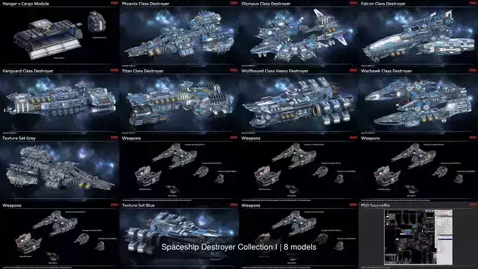 Spaceship Destroyer Collection I 