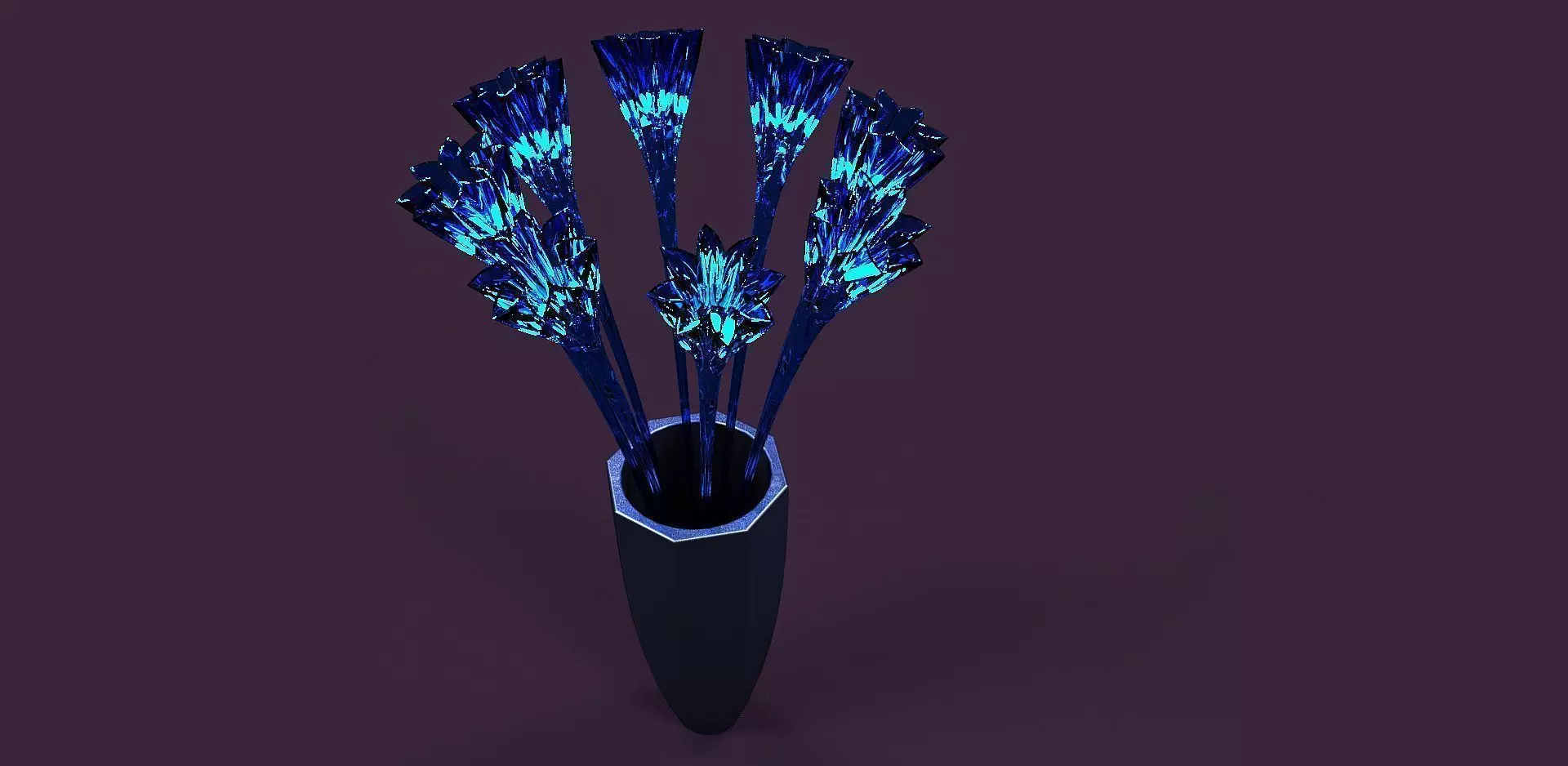 Flower bass lamp Free 3D model