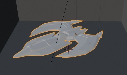 Spaceship GRXX00 3D Model Low-poly 3D model_24