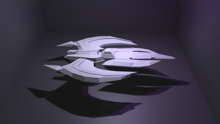 Spaceship GRXX00 3D Model Low-poly 3D model_20
