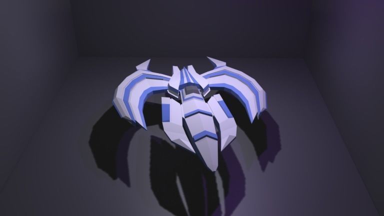 Spaceship GRXX00 3D Model Low-poly 3D model_12