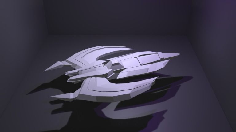 Spaceship GRXX00 3D Model Low-poly 3D model_17