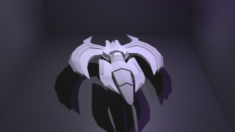 Spaceship GRXX00 3D Model Low-poly 3D model_23