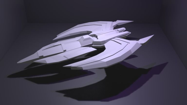 Spaceship GRXX00 3D Model Low-poly 3D model_13