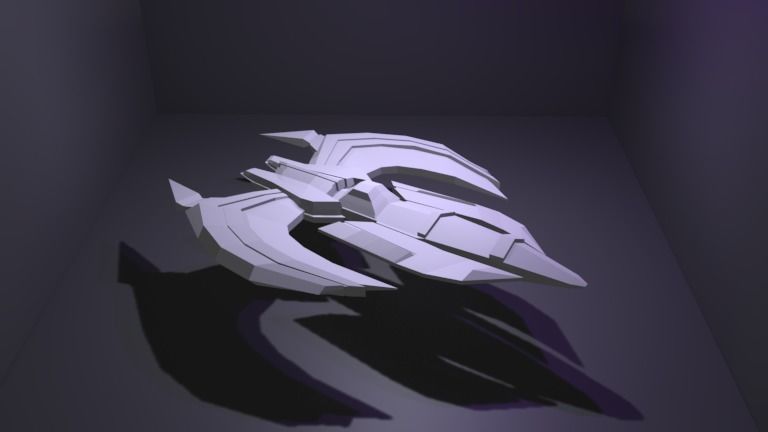 Spaceship GRXX00 3D Model Low-poly 3D model_21