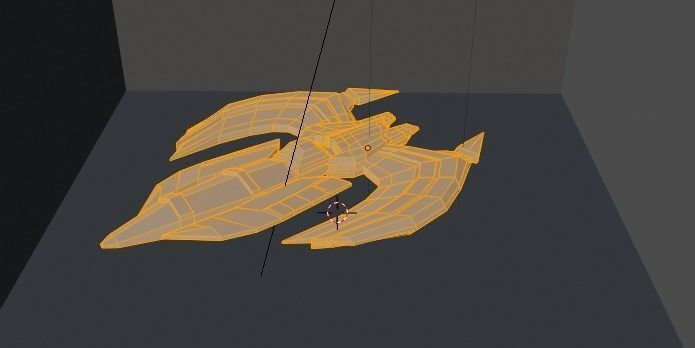 Spaceship GRXX00 3D Model Low-poly 3D model_27