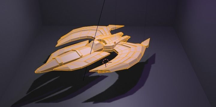 Spaceship GRXX00 3D Model Low-poly 3D model_26