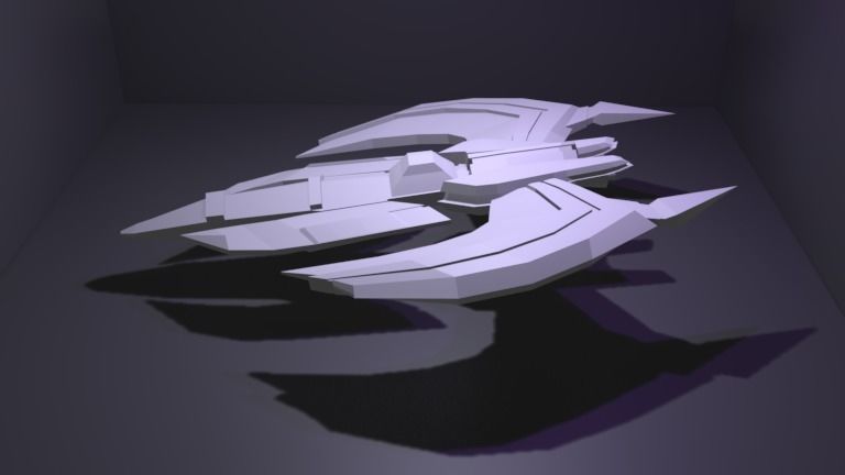 Spaceship GRXX00 3D Model Low-poly 3D model_14