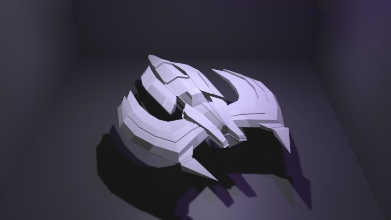 Spaceship GRXX00 3D Model Low-poly 3D model_19