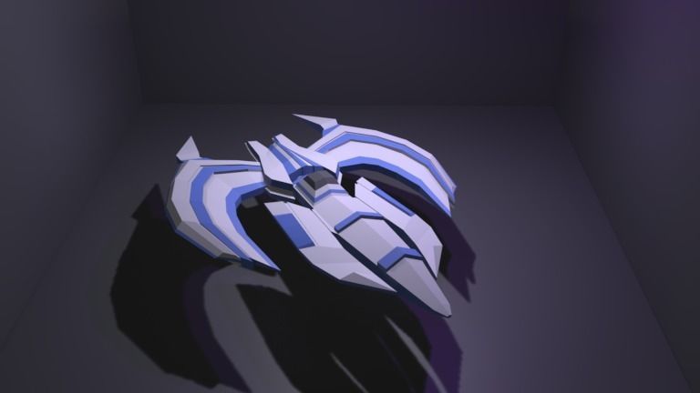 Spaceship GRXX00 3D Model Low-poly 3D model_10