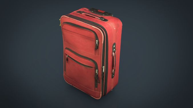 Suitcase Low-poly 3D model