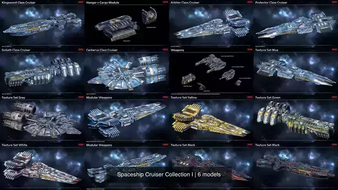 Spaceship Cruiser Collection I 