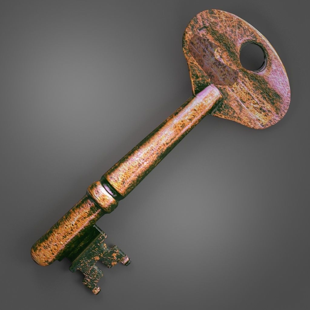 The Key old rusty 3D model | CGTrader