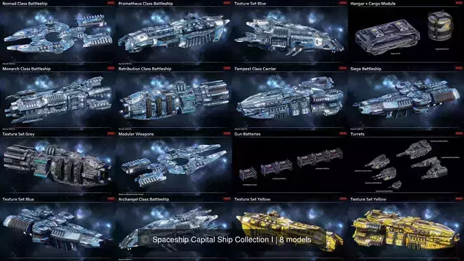 Spaceship Capital Ship Collection I 