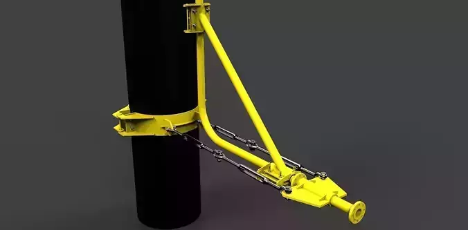 Riser clamp at mudslide Free 3D model