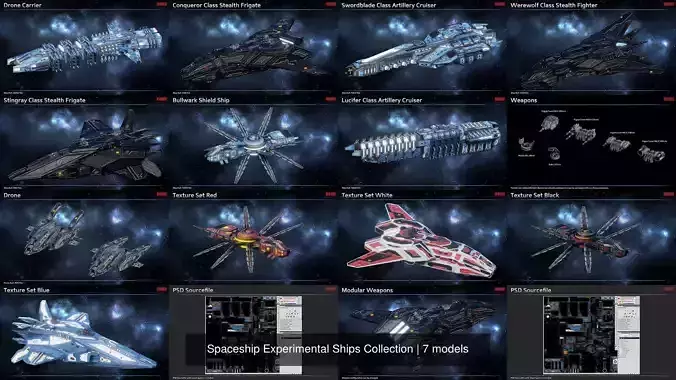 Spaceship Experimental Ships Collection 