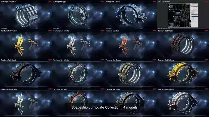Spaceship Jumpgate Collection 