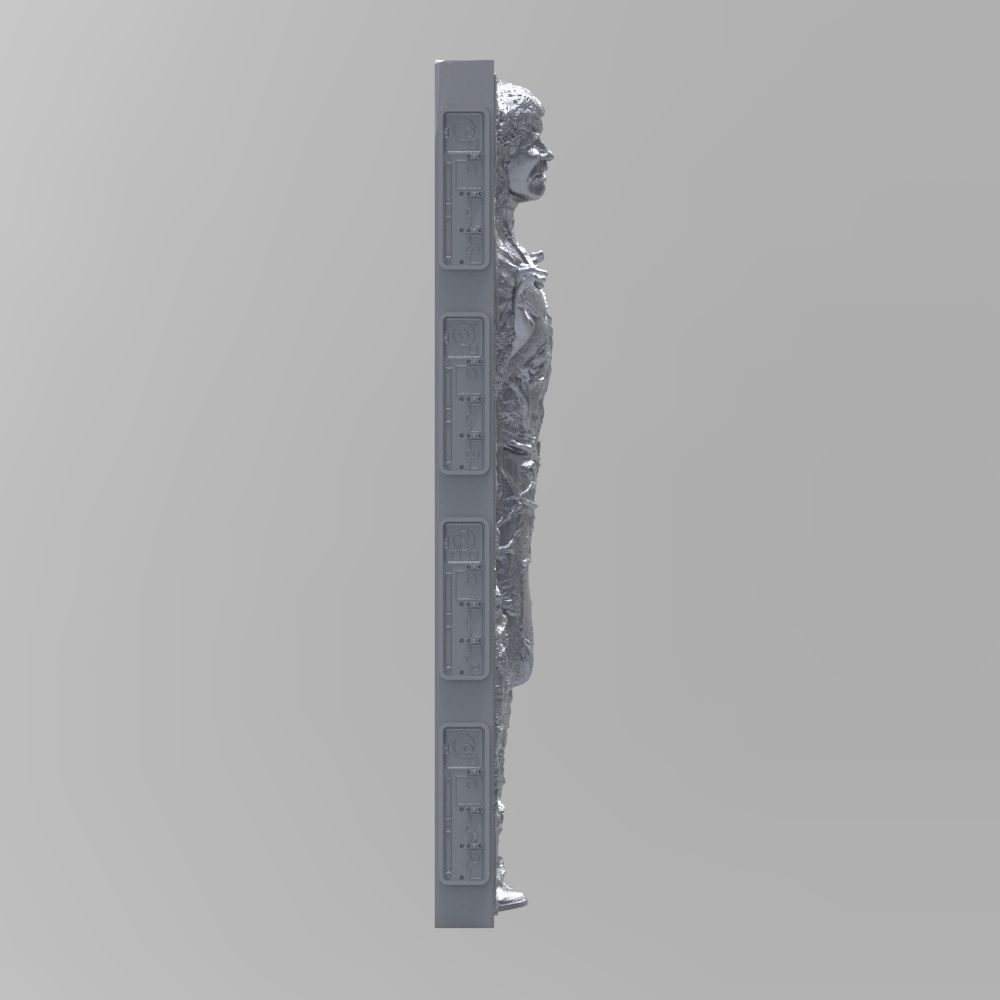 Han solo carbonite 3D print model_5
