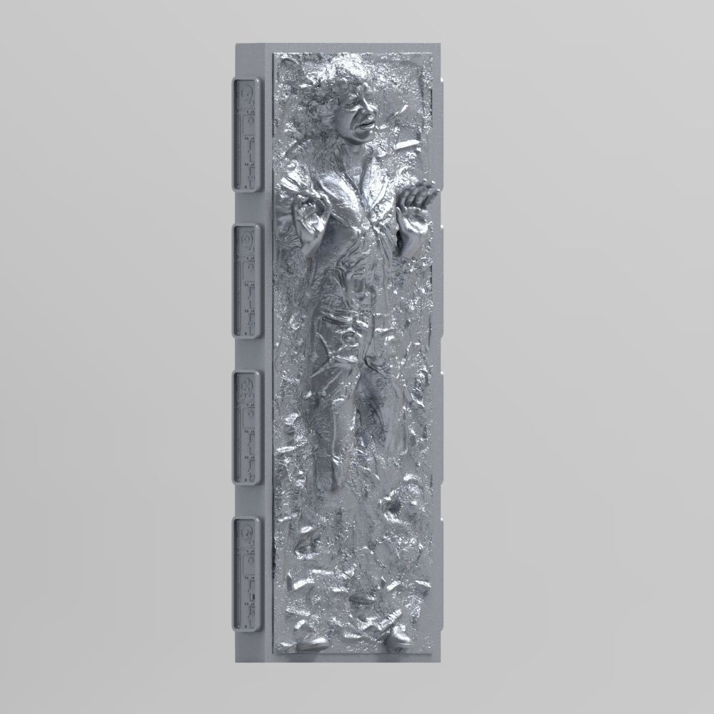Han solo carbonite 3D print model_2