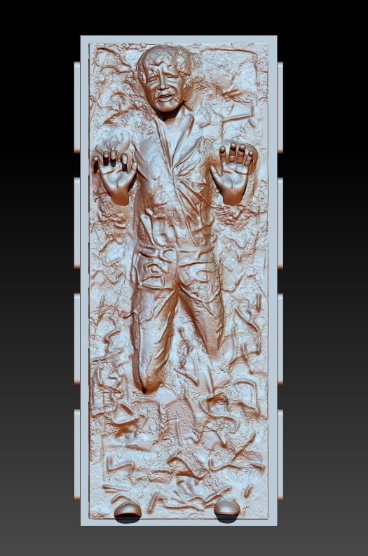 Han solo carbonite 3D print model_10